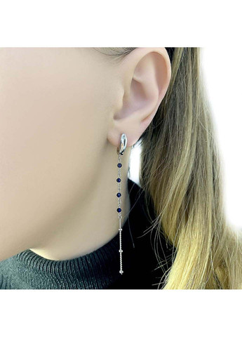 Срібні сережки з натуральною шпинеллю (2069348) Silver Breeze (317355121)