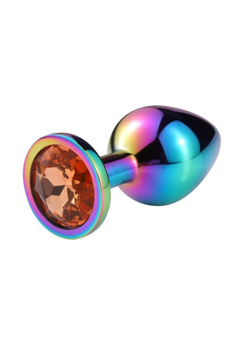 Набор металлических анальных пробок с радужными стразами (размер S,M,L) We Love (284278662)