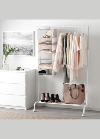 Органайзер для одягу 7 полюсів ІКЕА STUK 30х30х90 см сірий (70370856) IKEA (267903362)