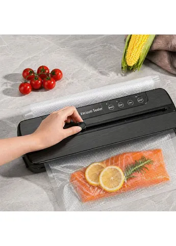 Вакууматор для їжі SUNNY HOUSE / Вакуумний пакувальник 100W 30 см + насос та пакети Dolphin (393820911)