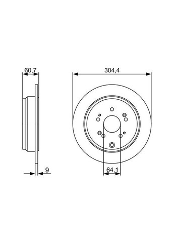 Гальмівний диск Bosch (375389834)