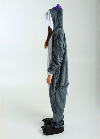 Кігурумі піжама Кіт Люцифер жіноча сіра плюшева Lalapka (365783505)