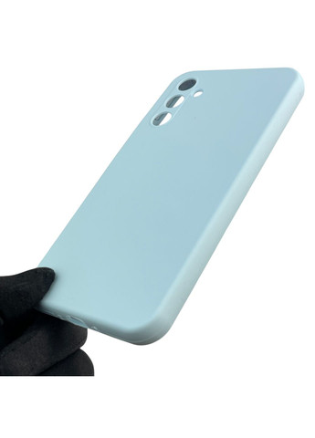 Чехол для Galaxy A34 5G (SM-A346E) силиконовый с микрофиброй нескользящий на самсунг а34 5г голубой Samsung (366386522)