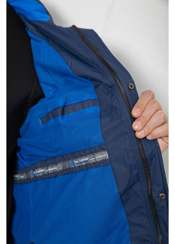 Синяя куртка мужская демисезонная с капюшоном, 244rl-2515al Ager