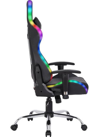 Кресло игровое Ultimate, 60мм, Класс 3, RGB ПУ, Black Defender (314834893)