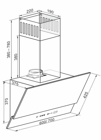 Вытяжка AT 6410 F Eco Kaiser (308796289)
