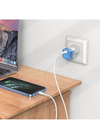 Зарядний пристрій C101A PD20W Ice Blue (6931474769381) Hoco (334257133)