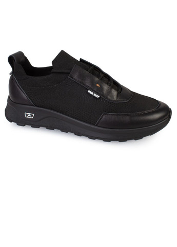 Черные демисезонные кроссовки мужские бренда 9200475_(1) One Way