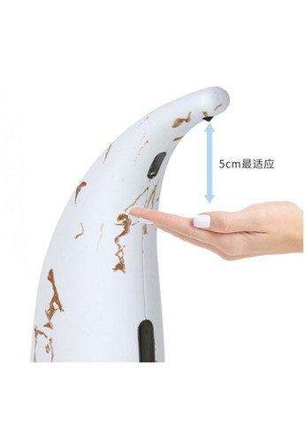 Дозатор сенсорний для мила, автоматичний, диспенсер, білий мрамор, 300 мл No Brand (346048719)