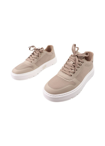 Бежеві кеди чоловічі бежеві текстиль Berisstini 362-25LTS