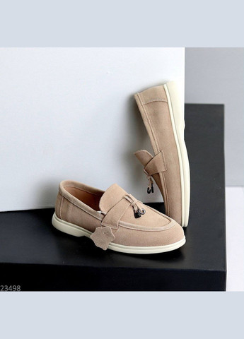 No Brand Жіночі класичні лофери з натуральної шкіри лофери бежевий з, — (322330897)