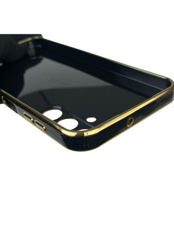 Чохол для Galaxy A24 (SM-A245F) з кільцем MagSafe із золотою окантовкою на самсунг а24 чорний gs1 Samsung (366228818)