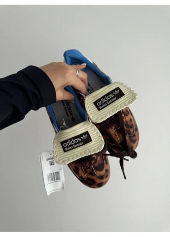 Белые демисезонные кроссовки мужские adidas samba x walles bonner leopard адидас самба No Brand