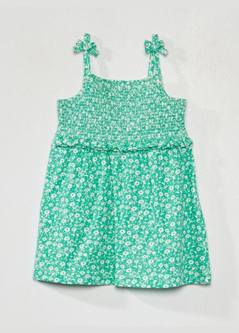 Зелёное платье лето,зеленый в цветы, Kiabi (291163811)