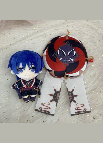 ХИТ ПРОДАЖ! Скарамучая плюшевая игрушка Геншин 20 см с Аниме Genshin Impact + наклейки в подарок No Brand (315155383)