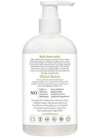 Шампунь для кучерявого волосся Wash Day Curl Shampoo 355ml (1306620-31104561) Derma E (368624617)