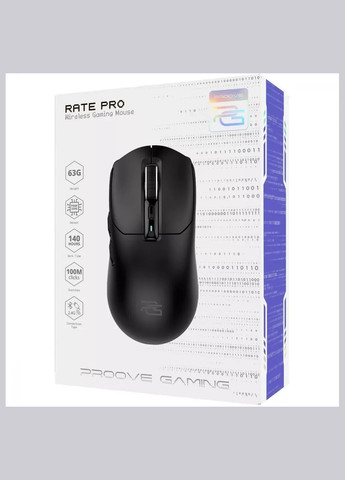 Бездротова ігрова миша Gaming Rate Pro Black Proove (328925799)