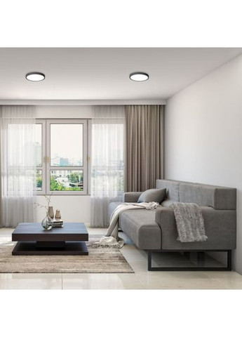 LED Світильник круглий накладний 24W 5000K Black Videx (366218231)