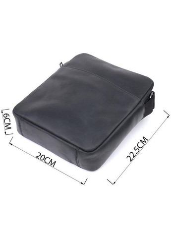 Сумка планшет через плечо мужская из натуральной кожи маленькая для документов и для телефона Черный 35800 Shvigel (337466271)