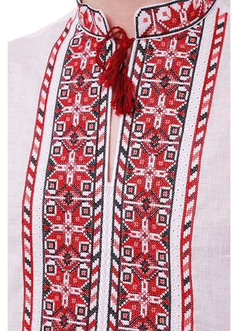 Белая мужская вышиванка из льняного полотна мирослав (fm2535) Folk Moda (365812278)