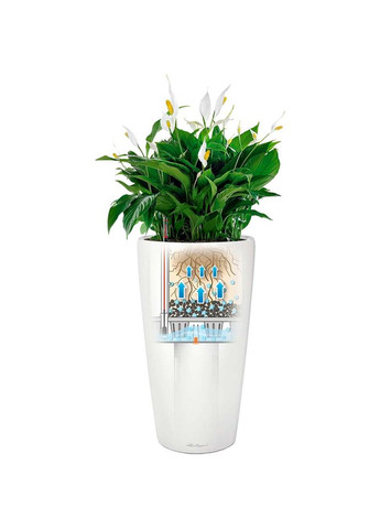 Кашпо Rondo 32 Білий (15780) Lechuza (323101910)