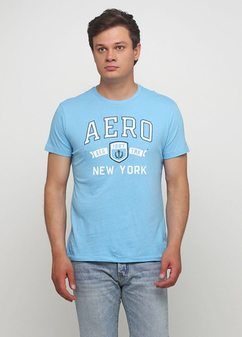 Блакитна блакитна футболка - чоловіча футболка a0115m Aeropostale