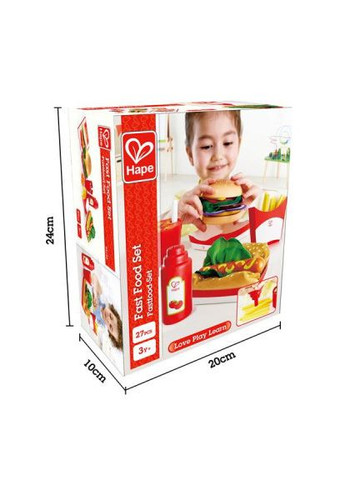 Ігровий набір (E3160) Hape продукти Фаст-фуд (357491132)