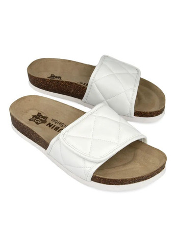 Белые шлепанцы ортопедические женские jordan, (арт. gr-81364) (сербия) ( ) Grubin