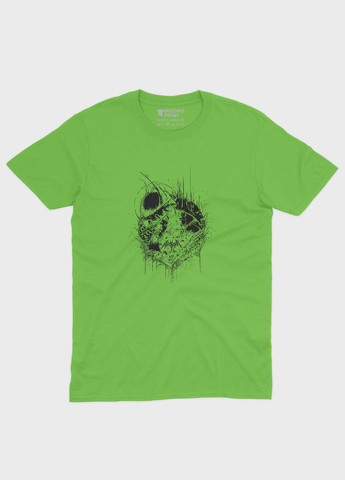 Салатова демісезонна футболка для хлопчика з принтом супергероя - бетмен (ts001-1-kiw-006-003-044-b) Modno