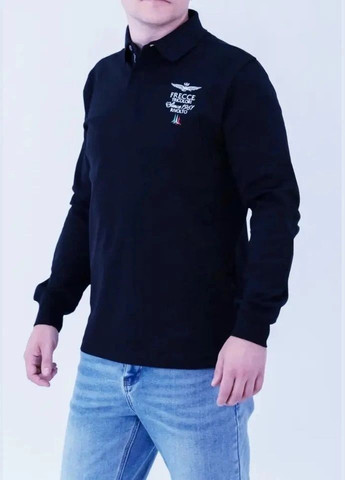 Поло чоловіче з довгим рукавом Aeronautica Militare Frecce Tricolori (304053583)