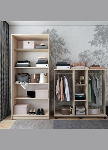 Шкаф распашный с полками Промо 90х48х204 см (DRS-011200) Doros (361998969)