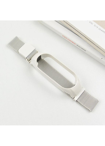 Ремінець Milanese Loop Design для Xiaomi Mi Band 7 white No Brand (361077848)
