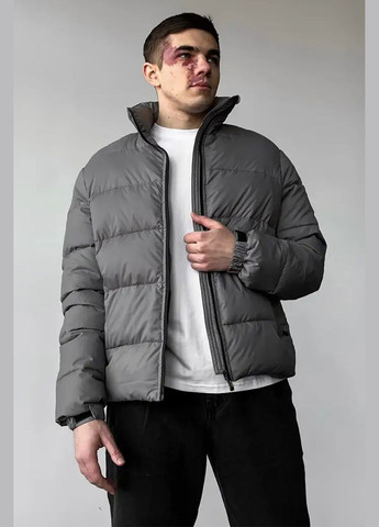 Сіра демісезонна чоловіча демісезонна куртка сірого кольору Reload