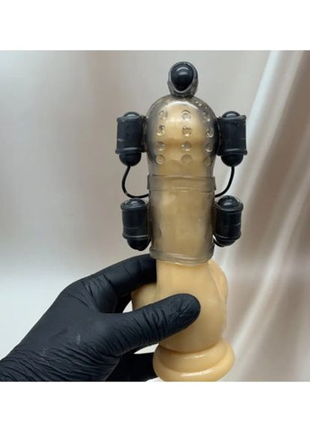 Масажер тренажер для члена Вібратор стимулятор для пеніса та головки 5 вібропуль Вібромасажер для ерекції No Brand (356511010)