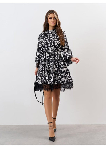 Черное повседневный платье issa pus a-651a черный ISSA PLUS