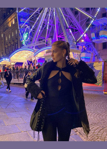 Облягаючий комбінезон Adelante комбінезон-брюки однотонний чорний повсякденний