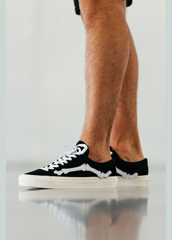 Чорно-білі Осінні кросівки чоловічі No Brand