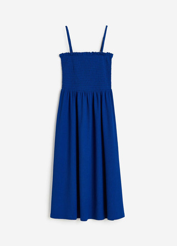 Синее повседневный платье H&M однотонное