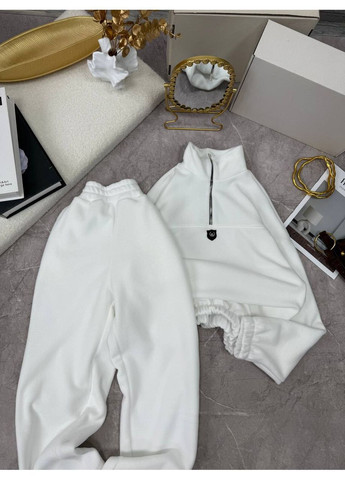 Женский спортивный костюм из флиса: свитшот с воротником-стойкой и джогеры. MonCher (362571414)