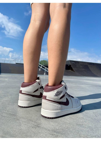 КРОСІВКИ ЖІНОЧІ NIKE AIR JORDAN 1 RETRO HIGH OG A MA MANIÉRE НАЙК АІР ДЖОРДАН No Brand бежеві демісезони (367173661)
