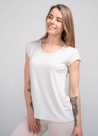 Молочная летняя футболка женская молочный 102260 Power