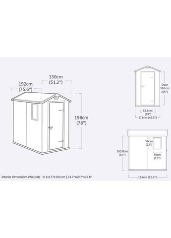 Садовый пластиковый домик MANOR 4х6S, Keter (362578776)