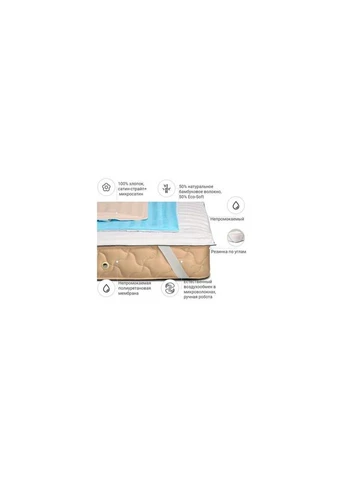Наматрацник бамбуковий Carmela Bamboo Waterproof 287/2 160x190 см (2200000380876) Mirson (314960292)