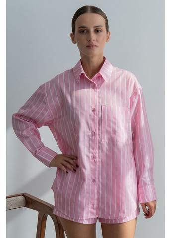 Розовая рубашка в полоску Forly