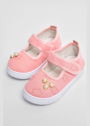 Мокасини дитячі для дівчинки рожевого кольору Let's Shop (291162782)