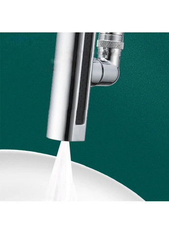 Насадка аератор на кран змішувач з поворотом 360° гнучким напрямком потоку 4 режими течії води 140х36.9х33 мм (480955-Prob) Unbranded (349225832)