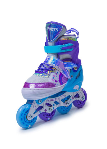 Розсувні ролики розмір 34-37 (колеса, що світяться). Violet Mermaid (154242196) Scale Sports (340911202)