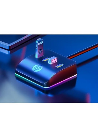 USB Hub DHCCT120 USB 3.0 AM -> 4 порта USB 3.0 AF RGB HP (315502959)