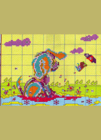 Набір для вишивання за нанесеною на канву схемою "Goodbye, friend". AIDA 14CT printed, 22*17см Joy Sunday (313614433)