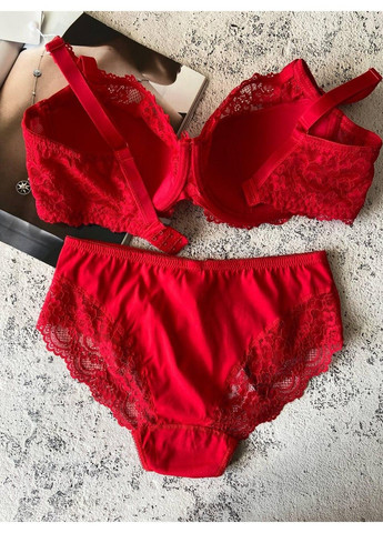 Красный красное женское нижнее белье на чашку d комплект Lanny Mode